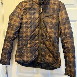Stylish Plaid Quilted Women's Puffer Jacket